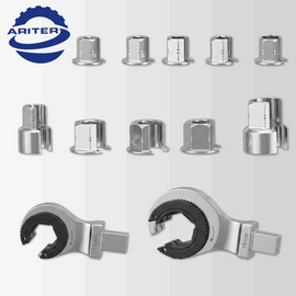 ARITER 12 Pcs Metric Ratcheting Tubing Wrench Set with Open Flex-head, 8-19mm, 72-Tooth Gear, CR-V Steel, with Tool Box