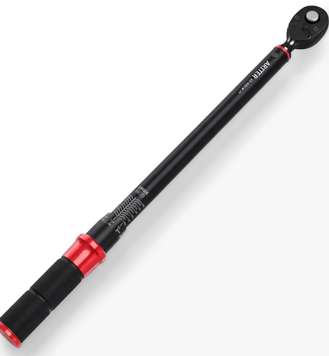 ARITER 3/4 inch Drive Torque Wrench 63-443Ft-Lb/85.4-600Nm Industrial Adjustable Click Wrench Mechanic Tool