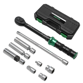 ARITER 9Pcs Spark Plug Socket Set 3/8" 5-45Ft.lb Torque Wrench with Universal Spark Plug Socket, 1/2 and 1/4 Adapters and Extension Rod, Customizable Manufacturers