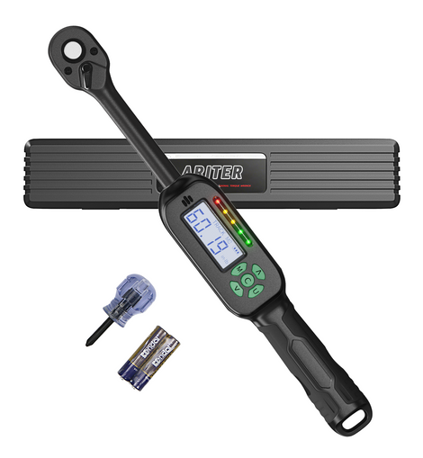 ARITER Digital Intelligent Storage Torque Wrench, 1/2 Torque Wrench, 7.38-147.5 Ft-lbs/10-200 N.m, ±2％ ACCURACY with Buzzer & LED Indicator for Automotive Motorcycle & Bicycle, Support Customized Torque Wrench Manufacturers