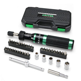 ARITER Torque Screwdriver 8-70 in.lb(1/4" Drive) Inch Pound Wrench with S2 Steel Bits & Case, for Gunsmithing, Professional Manufacturer