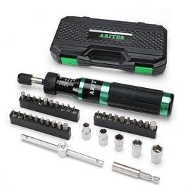 ARITER Torque Screwdriver 8-70 in.lb(1/4" Drive) Inch Pound Wrench with S2 Steel Bits & Case, for Gunsmithing, Professional Manufacturer