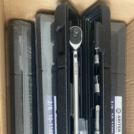 ARITER Torque Wrench 3/8 Inch Drive, 10-110 Nm 72 Tooth Click Torque Wrench with Universal Joint, Extension Bar, Bits for Easy Spark Plug Removal