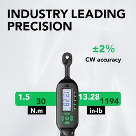 ARITER Torque Wrench Digital - 1/4-Inch Drive with Buzzer & LED, 13.2-265.5in.lb, High Precision Electronic Tool for Bike Repairs, Calibrated for Superior Performance, Customizable Manufacturers