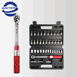 ARITER Torque Wrench Set 1/4" 3/8" 1/2" Drive 20-240 In.lb, 5-45 Ft.lb, 10-170 Ft.lb with 3 Adapters,±3% Accuracy,72-Tooth,Dual Scale,Storage Case,Click Style for Bike, Motorcycle, Car, Truck Repair