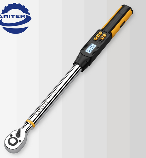 1/2 Inch Drive Digital Torque Wrench with Angle, 14.75-295Ft-lb/20-400Nm, Electronic Torque Wrench, ±2% Accuracy with with Preset Value, Data Storage, Buzzer and LED Flash Notification for Car