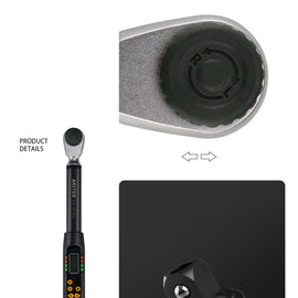 ARITER Torque Wrench Digital - 1/4-Inch Drive with Buzzer & LED, 13.2-265.5in.lb, High Precision Electronic Tool for Bike Repairs, Calibrated for Superior Performance